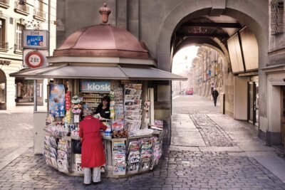 k kiosk, Zeitglockenturm, Zytglogge, Bern, Verkaufsstelle, Filialnetz